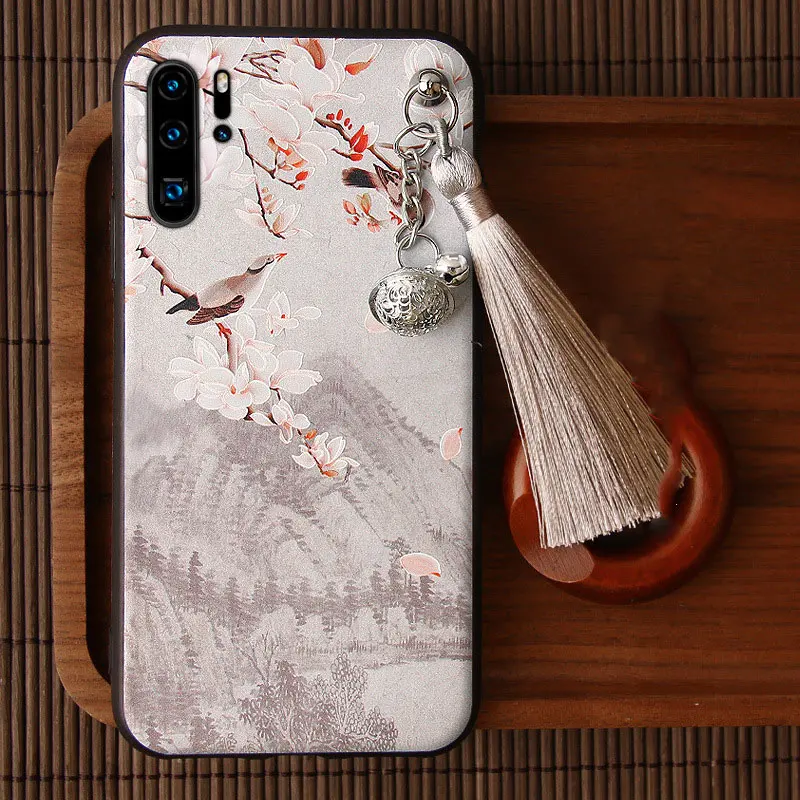 Pattern B 3D рельефный чехол для samsung Galaxy Note 10 Plus 5G 9 8 S10 S9 S8 Plus, чехол с кисточкой, тисненый противоударный мягкий чехол на заднюю панель, чехол - Color: Pattern B