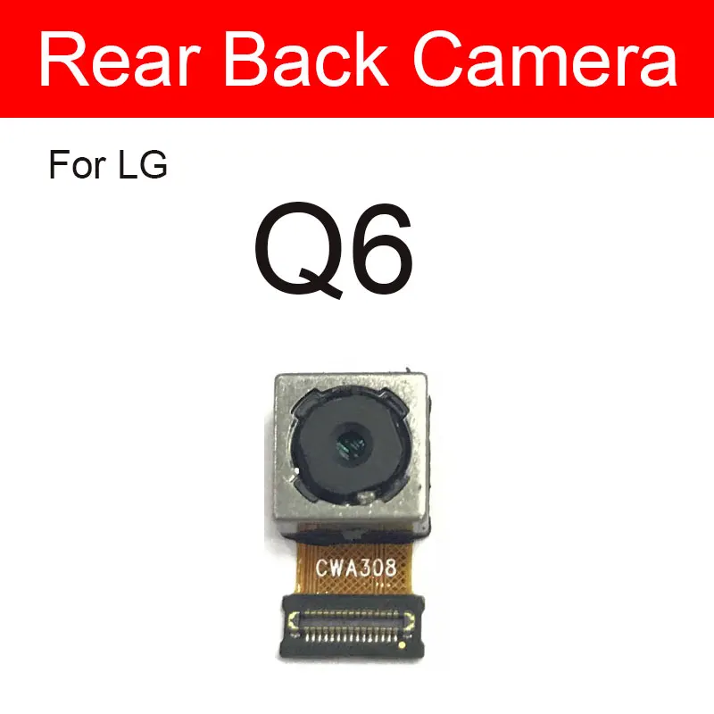 Small Front &amp Rear Big Camera For LG Q6 Back Main Flex Ribbon Cable Facing Replacement Parts | Мобильные телефоны и