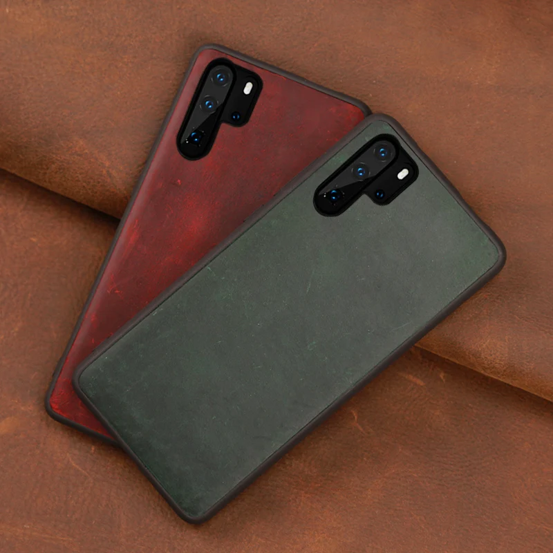 Чехол из воловьей кожи для телефона Huawei P20 P30 lite Mate 10 20 Pro Y9 P smart 2019 чехол Crazy Horse Honor 8X