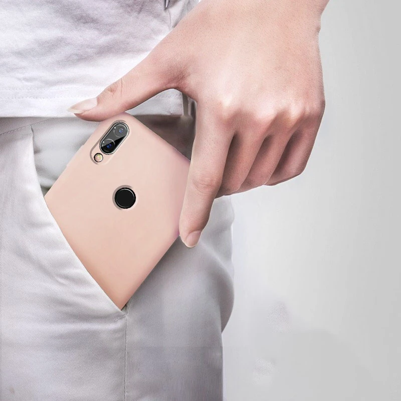 Чехол из ТПУ для Xiaomi Redmi 6 чехол углеродного волокна однотонный Жидкий телефона