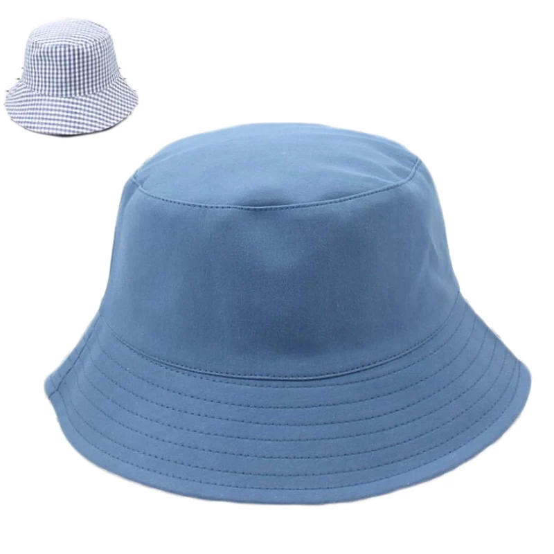 Двусторонняя шляпа унисекс в клеточку 6 цветов модная для рыбалки кепка женщин и