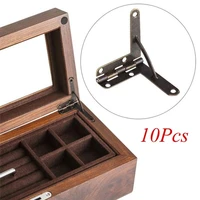 10pcs90%c2%b0 30x33mm angle wooden box supports hinge for small wooden jewelry wine case watch box wooden lid