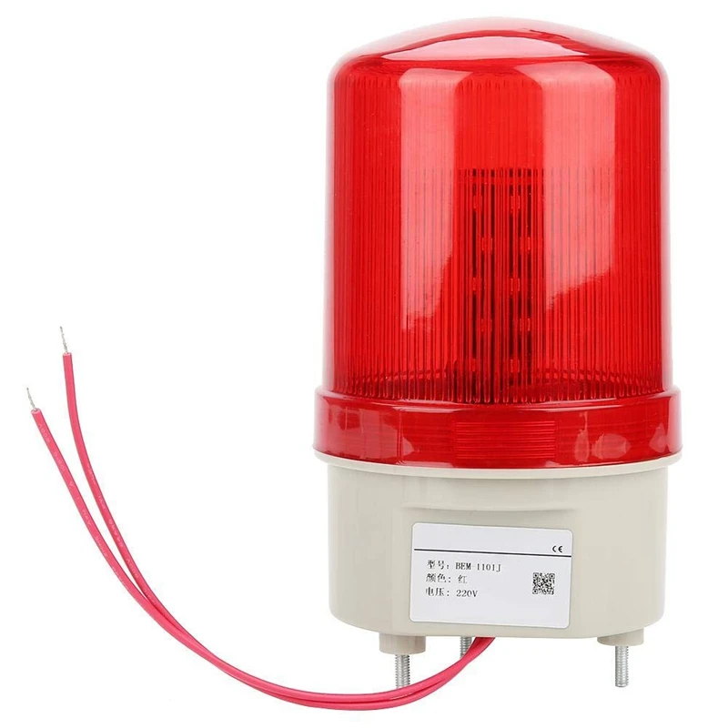 

Промышленный Мигает Звуковой сигнал светильник, BEM-1101J 220V Красный светодиодный Аварийные огни светильник s, посылающая акустико-оптический ...