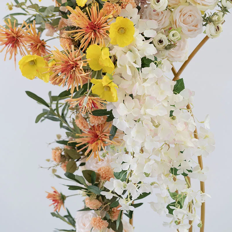 Свадебный центральный кусок искусственный цветок стенд кованые цветы рыба