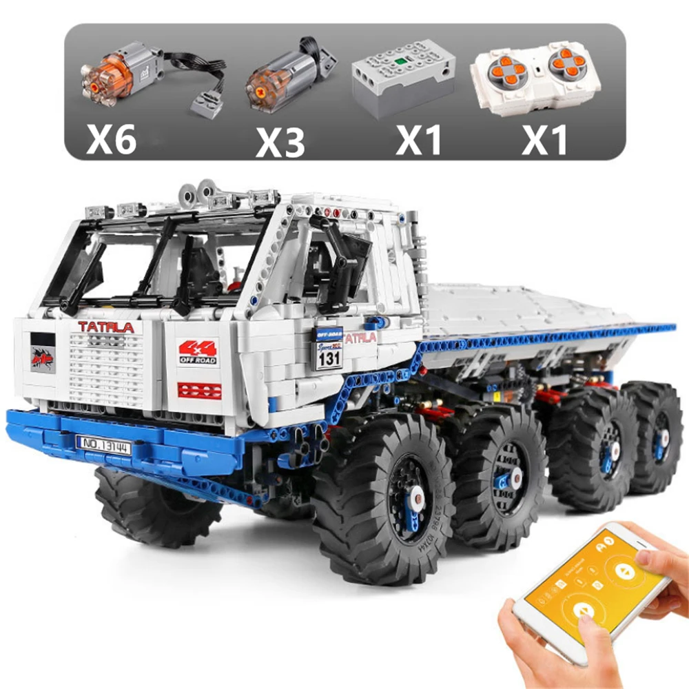 

3647 PCS Technical RC Transport Truck Bricks Car Electric Building Blocks App Program Remote Control Vehicle Kids Toys Boys Gift