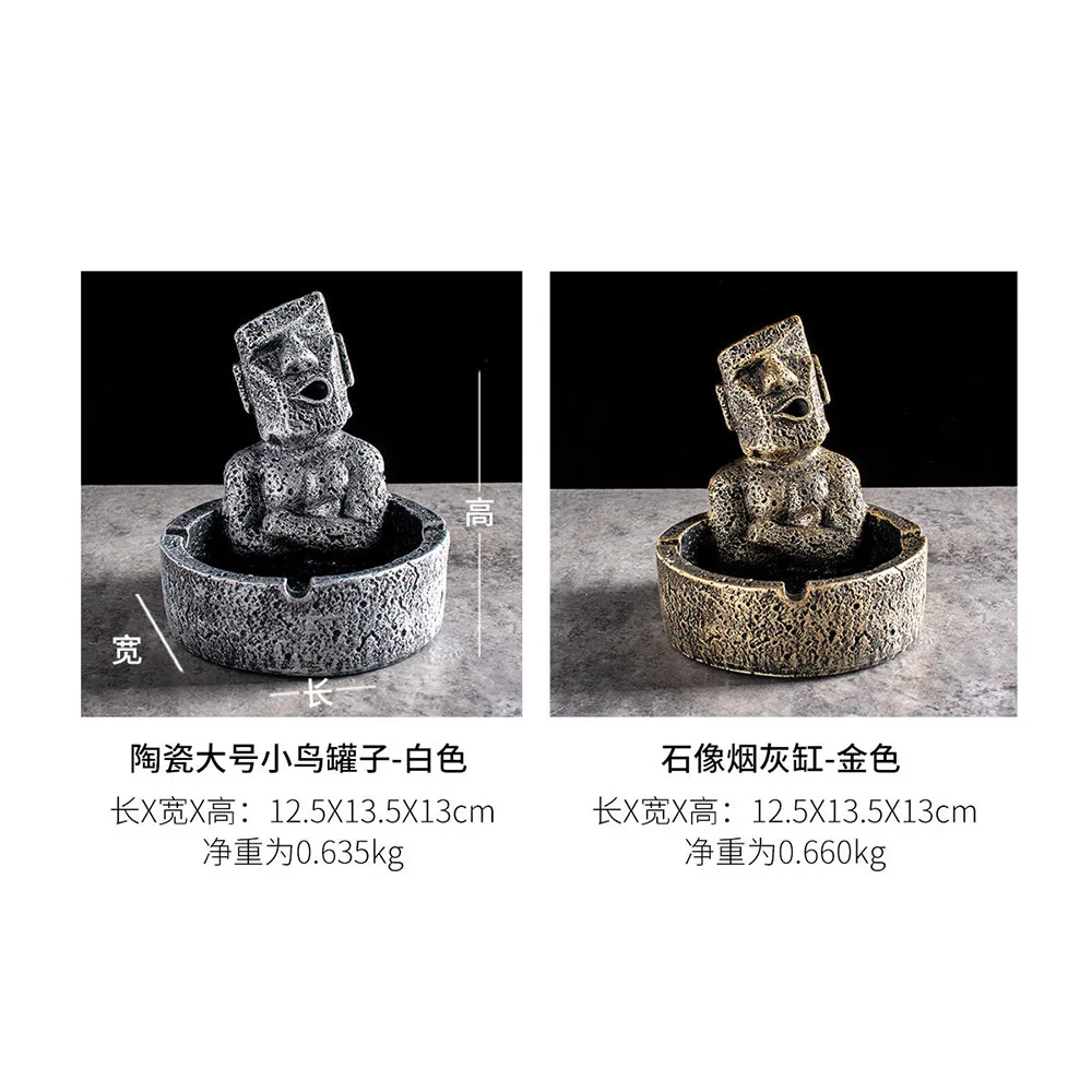 

Stone Ashtray Home Decoration Accessories Funny Character Finger Model Portable Ashtray Modern Living Room Office Decor Gifts