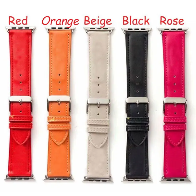 

Strap for apple watch Band 44mm 40mm 38mm 42mm Luxury Genuine leather watchband belt bracelet for iwatch band 3 4 5 SE 6 Strap