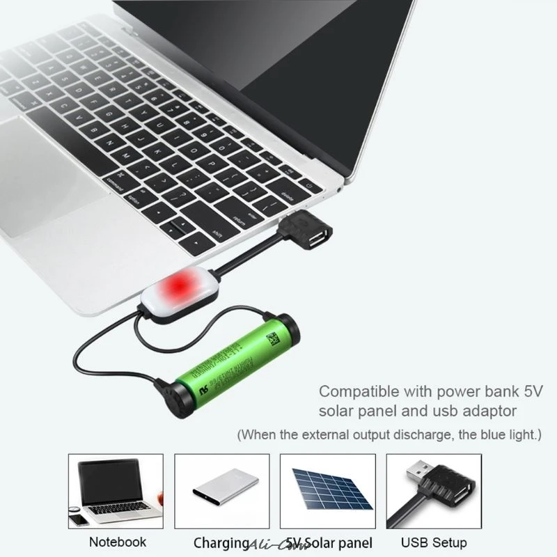 

A10 Battery Charger for Li-ion Batteries Multifunction Magnetic USB Charger Mini Charging/Discharging Power Bank For 18650 25500