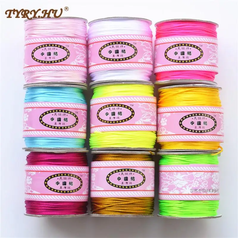 

Нейлоновый шнур TYRY.HU, атласная шелковая веревка, 70 м, 1,5 мм, аксессуары для прорезывателя зубов, Соска-пустышка, шнур «сделай сам», инструмент