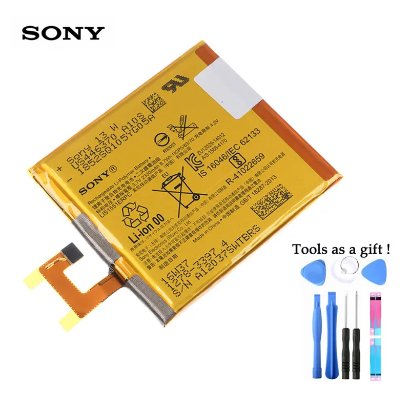 Оригинальный аккумулятор SONY для Xperia Z L36h SO 02E C6603 S39H L36i c6602 LIS1502ERPC LIS1551ERPC батареи M2 2330
