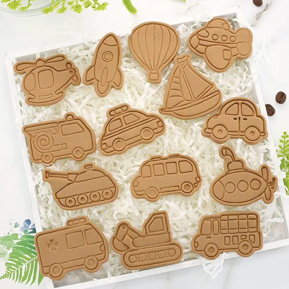 Мультяшная форма для глазировки печенья автомобиля самолета серии сделай сам