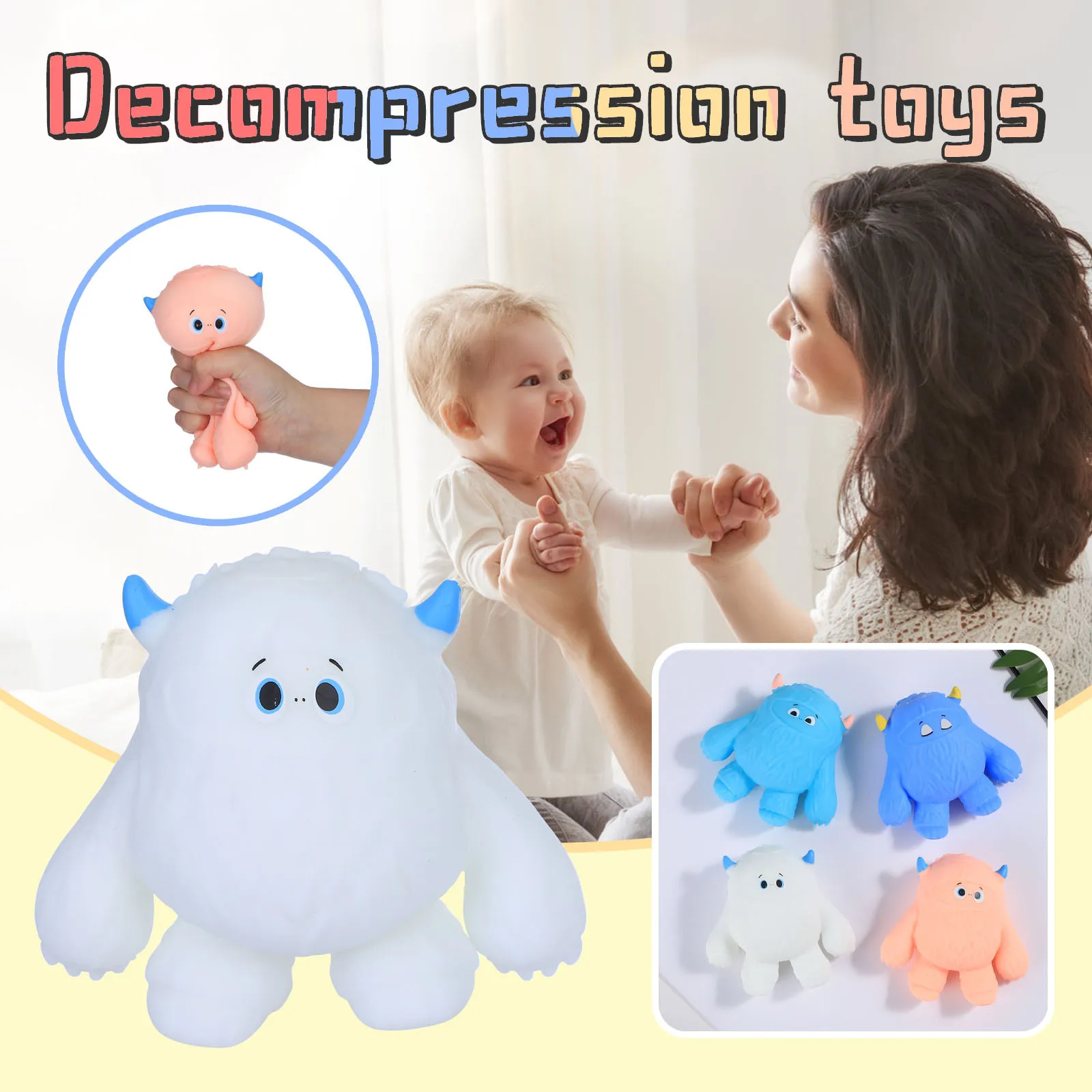 

Kawaii Little Devil Squeeze Toys Slowly Rise Small And Medium Devil Shape Decompression Toy Cute Healing Stress Relief Toys