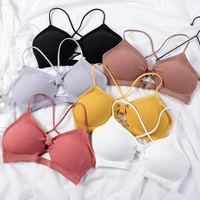 sports underwear women gather no steel ring lingerie bra tube top wrapped chest beauty back thin section