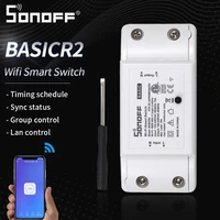 new sonoff basic wifi switch 220v relay module diy timing wireless smart switch light intelligent linkage smart home for ewelink