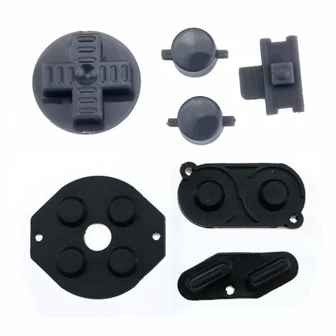 Набор кнопок JCD для Gameboy Classic of GB DMG A B, сменная кнопка D-pad Кнопка Токопроводящая rubber