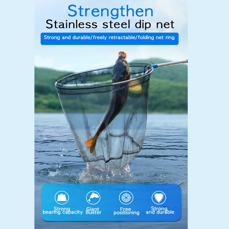 

All For Fishing Goods Lure Accessories Sea Tackle Casting Network Crayfish Catcher Vegetables Dryer Carp Folding Fish Scoop Net