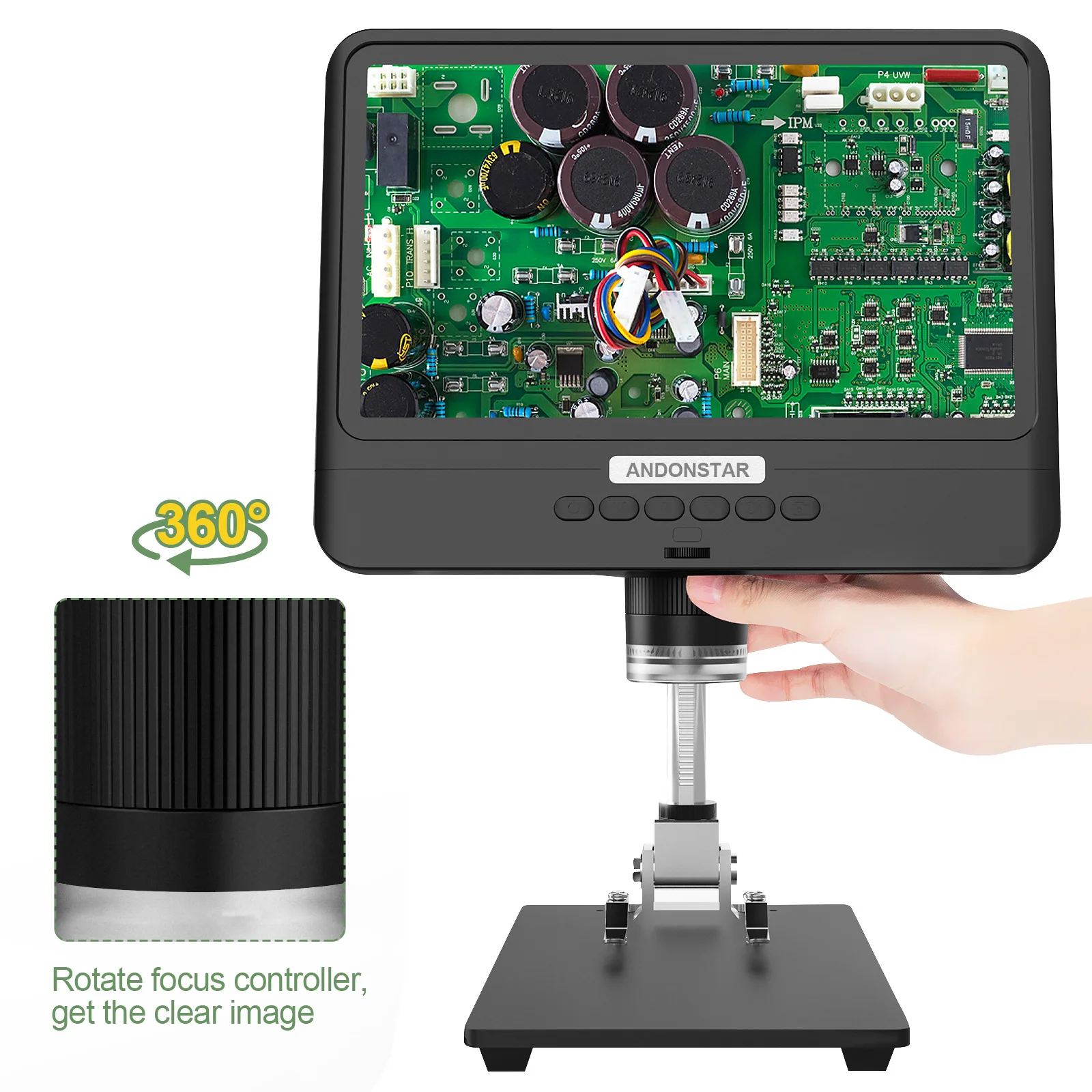 

1200X Electronic Microscope Industrial Maintenance Digital Microscope Camera For Mobile Phone Repair PCB Soldering Microscope