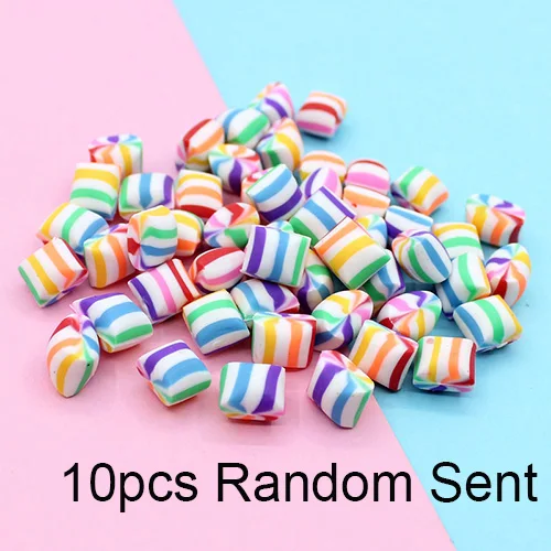 10pcs Random Sent Счастливые обезьяны 10 шт. Fimo поставки слаймов игрушки Полимерная глина конфеты амулеты DIY дополнение наполнитель для пушистого облака прозрачный слизи - Цвет: 10pcs Random Sent