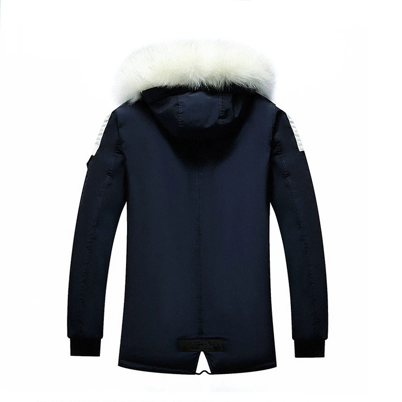 Winter Jacket Men Thicken Warm Parkas Men Casual Long Outwear Hooded Collar Jackets Coats Parkas Hombre Invierno Dropshipping