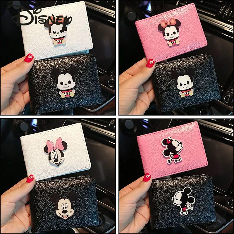 

Disney Mickey Cartoon Multi-card Driver's License Protective Cover Bank Card Cute Storage Bag Unisex Driving Card Bag