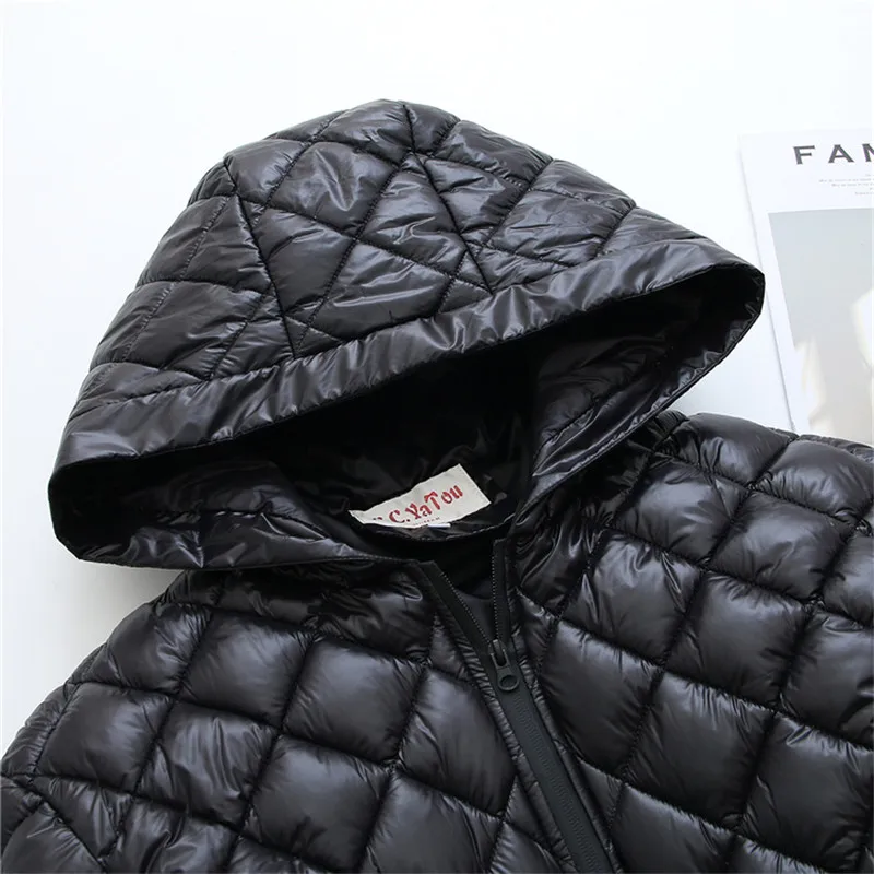 Fashion Winter Padded Jacket Women Thick Oversize Hooded Down Cotton Coat Women Casual Warm Jacket