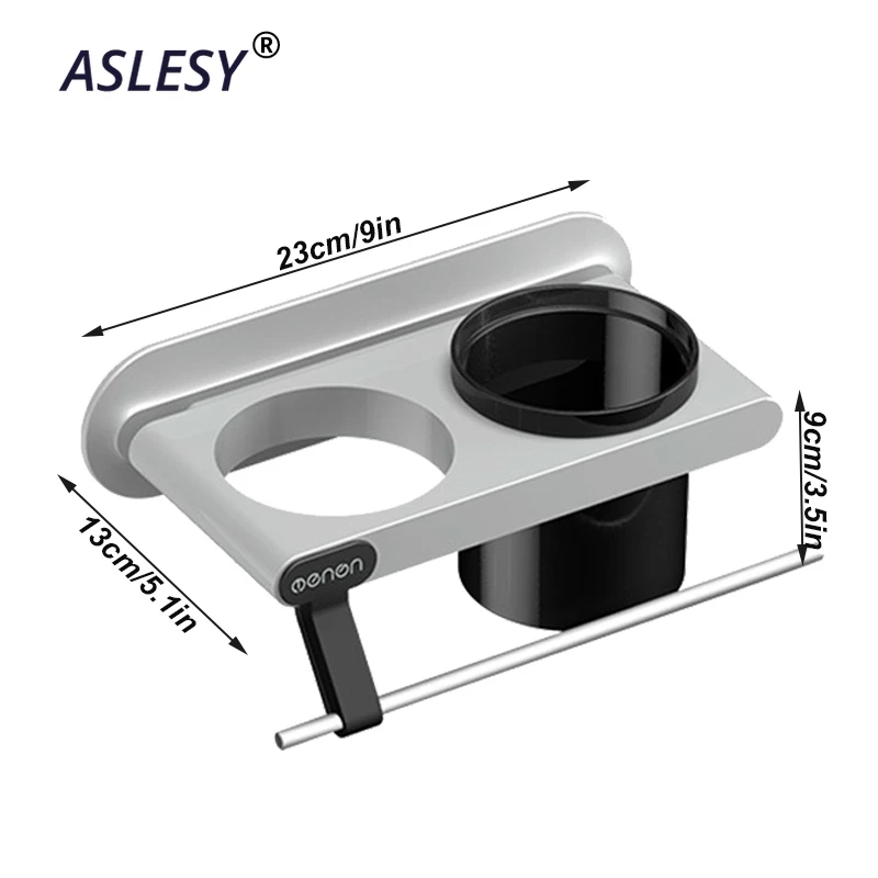 Пластиковый фен для волос держатель настенное крепление полки хранения