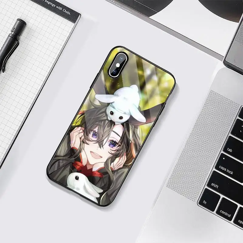 

The Untamed WangXian Bunnies Phone Case Tempered glass For iphone 6 6S 7 8 plus X XS XR 11 12 mini PRO MAX