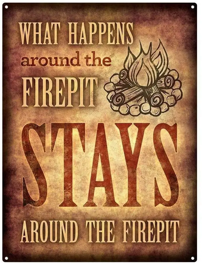 

Новый Винтажный металлический жестяной знак, что происходит вокруг огня, остается вокруг огня, гаража, улицы, дома, бара, отеля