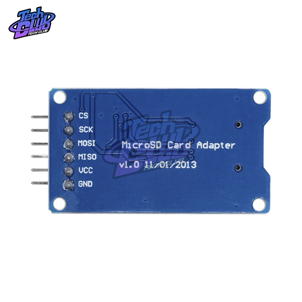 Модуль считывания карт Micro SD Mini TF интерфейсы SPI с чипом преобразователя уровня для