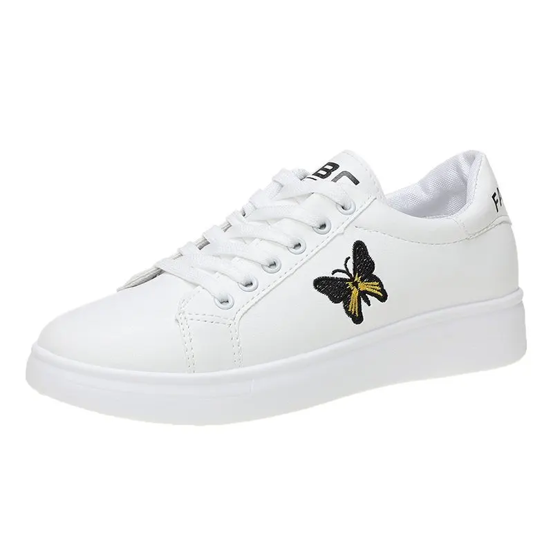 

Embroider PU Black Pink Women's Sneakers Womens Woman Vulcanize Shoes for Women Woman's Sport Shoe Footwear Zapatillas Mujer