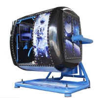 rotating vr 720 degree flight simulator