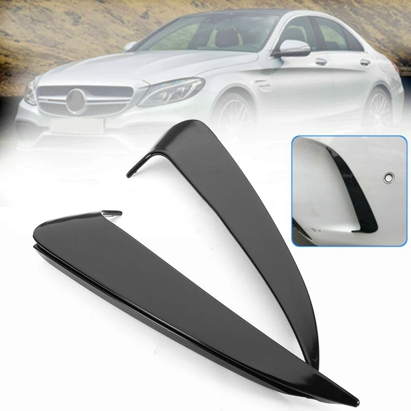 

Rear Bumper Apron Spoiler Canard Air Vent Cover Trim for Mercedez Benz W205 C43 C63 AMG 2 Door Coupe 2017-2019