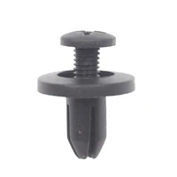 50pcs car 6mm hole plastic rivets fastener push clip black auto vehicle door trim panel retainer fastener clips for toyota