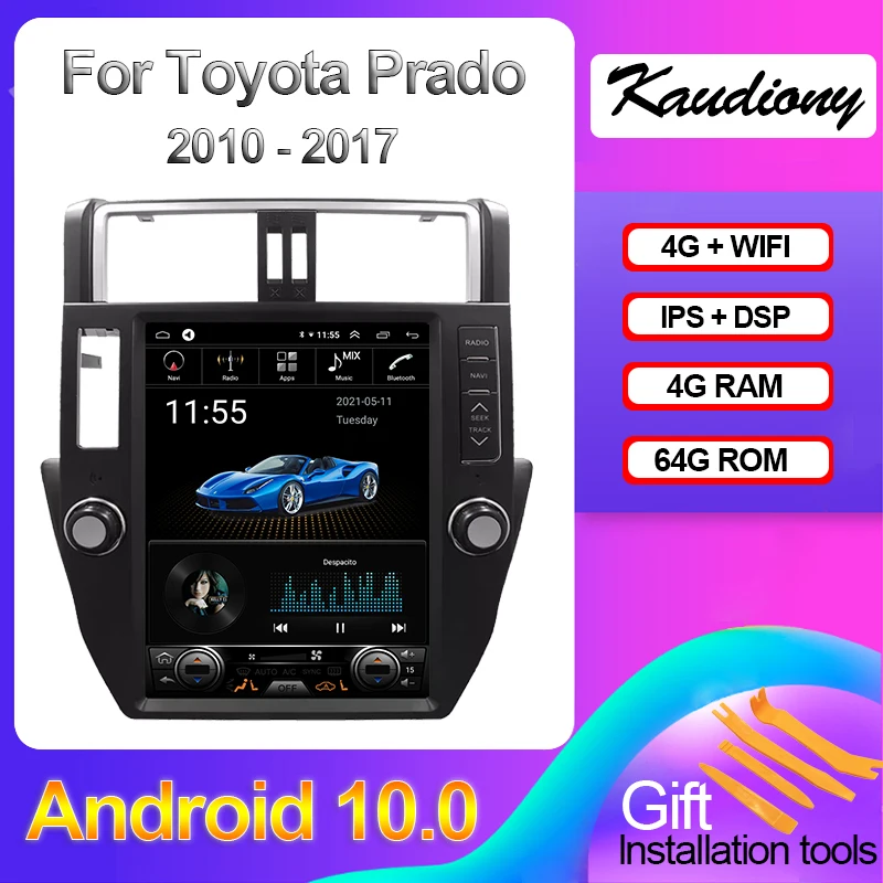 Автомобильный мультимедийный плеер Kaudiony автомобильный радиоприемник 10 4 дюйма