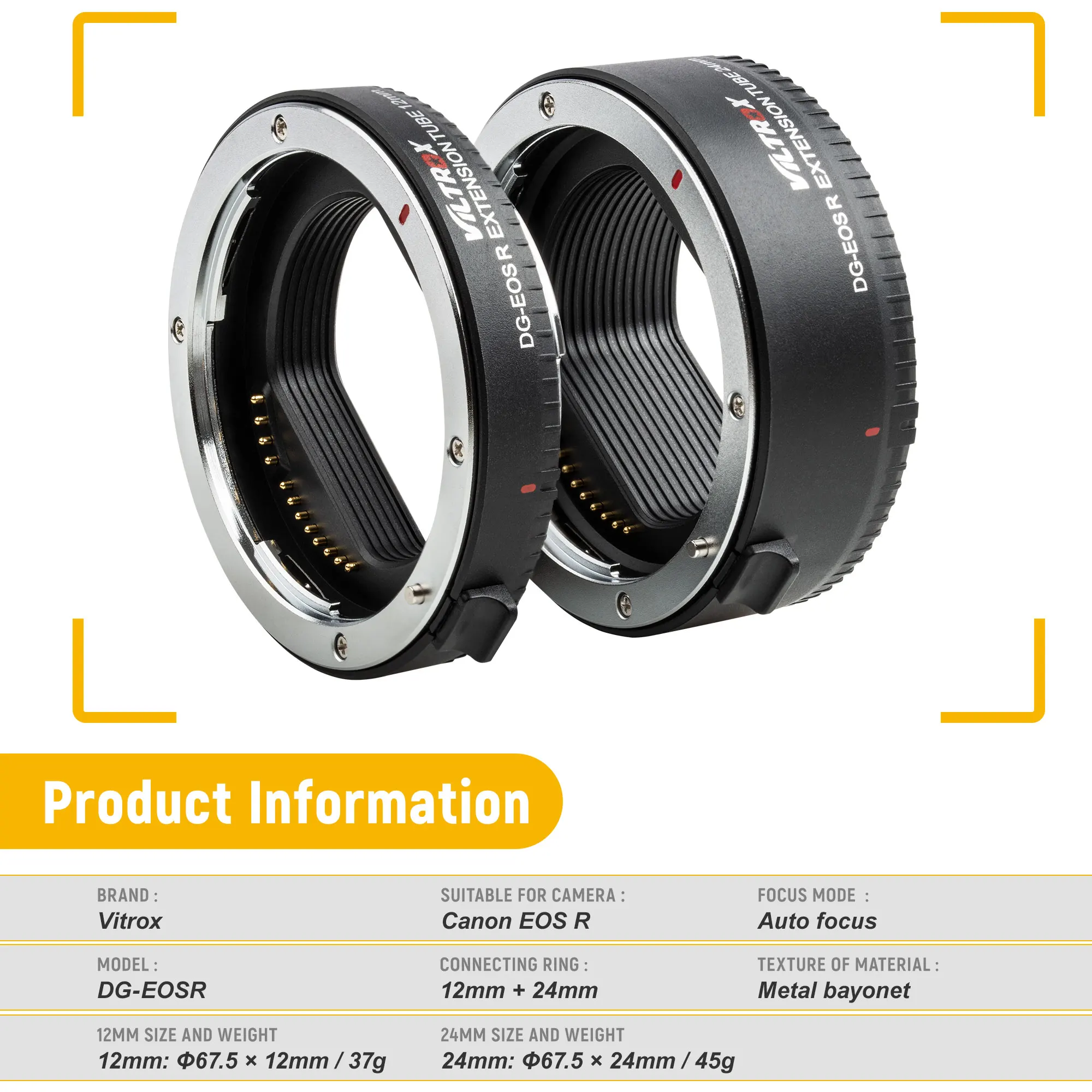 Viltrox DG EOS R Удлинительное макрокольцо для автоматического Крепление адаптер