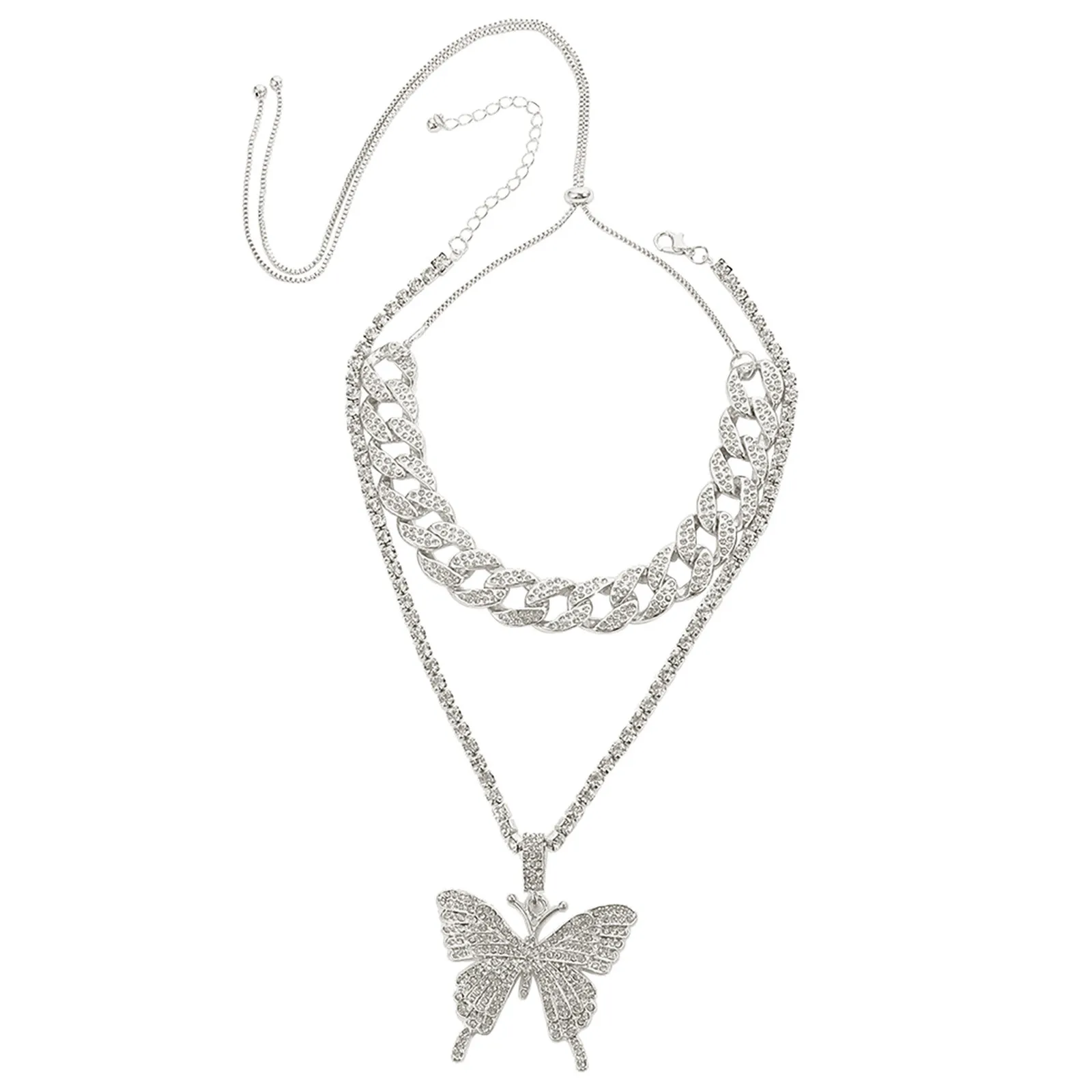 Уникальная коллекция кубинской цепи-бабочки в стиле ретро двойное