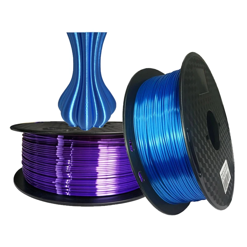 

Silk PLA Filament 1.75mm 1Kg/500G/250G 3D Printer Filament Silky Shine 3D Pen Printing Materials Shiny Metallic PLA Filament