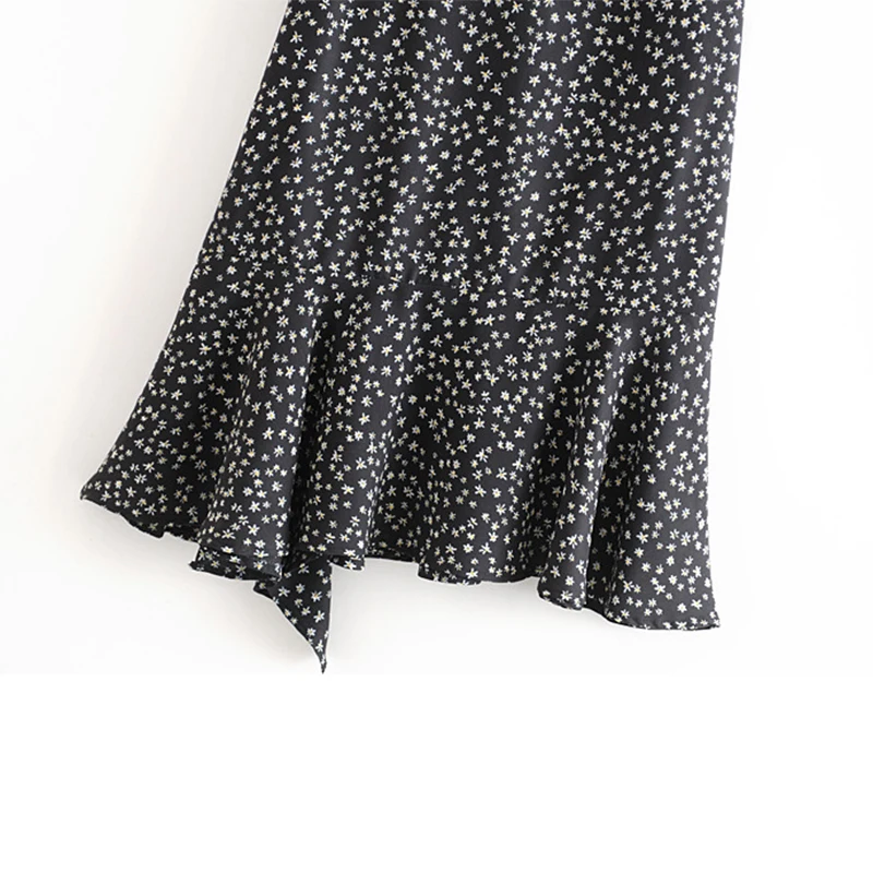 Летние пикантные Юбки-миди с цветочным принтом Женская длинная юбка в богемном