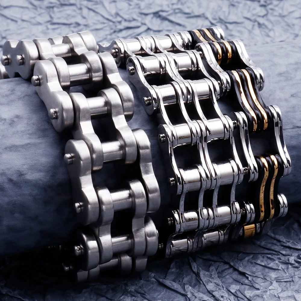 Браслет массивный из нержавеющей стали для мужчин мужское украшение цепи