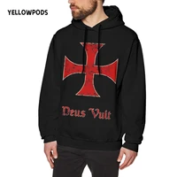 yellowpods deus vult mens pullover hoodie dad men soft hoodies adult unisex sweatshirt