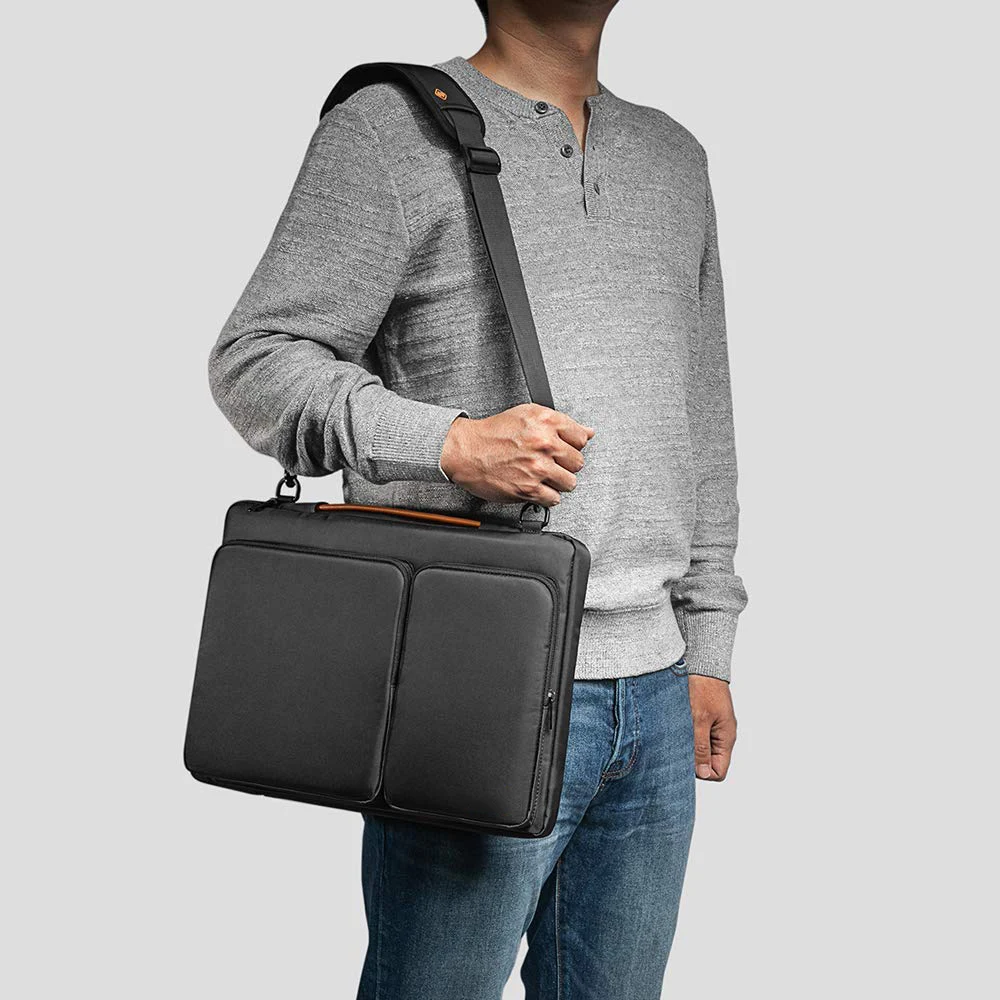 

Portable Laptop Bag 13" 13.3" 14" 15.4" 15.6" Travel Carrying Case Waterproof Notebook Handbag for Macbook Air Pro Shoulder Bag