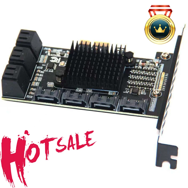 

Адаптер SATA PCI-E 10 портами плата PCI Express 1X на SATA 3.0 интерфейс s 6Gbp контроллер платы расширения скорости интерфейса