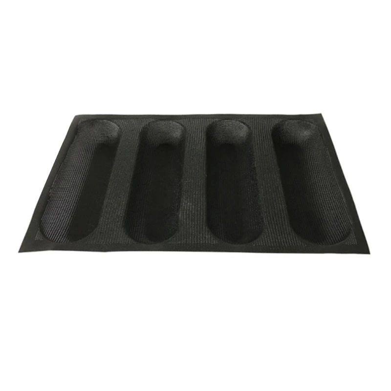 4 Waves Baking Pan Cake Toast Mold Tool Nonstick Perforated Tray Utensil Hot Dog Cooking Bakers Fiberglass T84F | Дом и сад