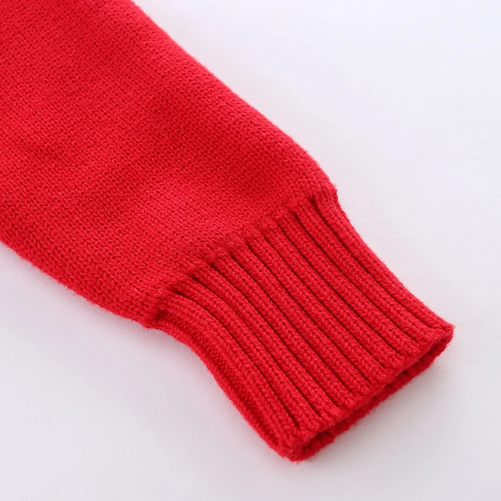 Mudkingdom Cute Kids Christmas Sweater Elk Autumn Winter Cotton Pullover Knit Warm Boys Girls Sweaters for Children Clothes