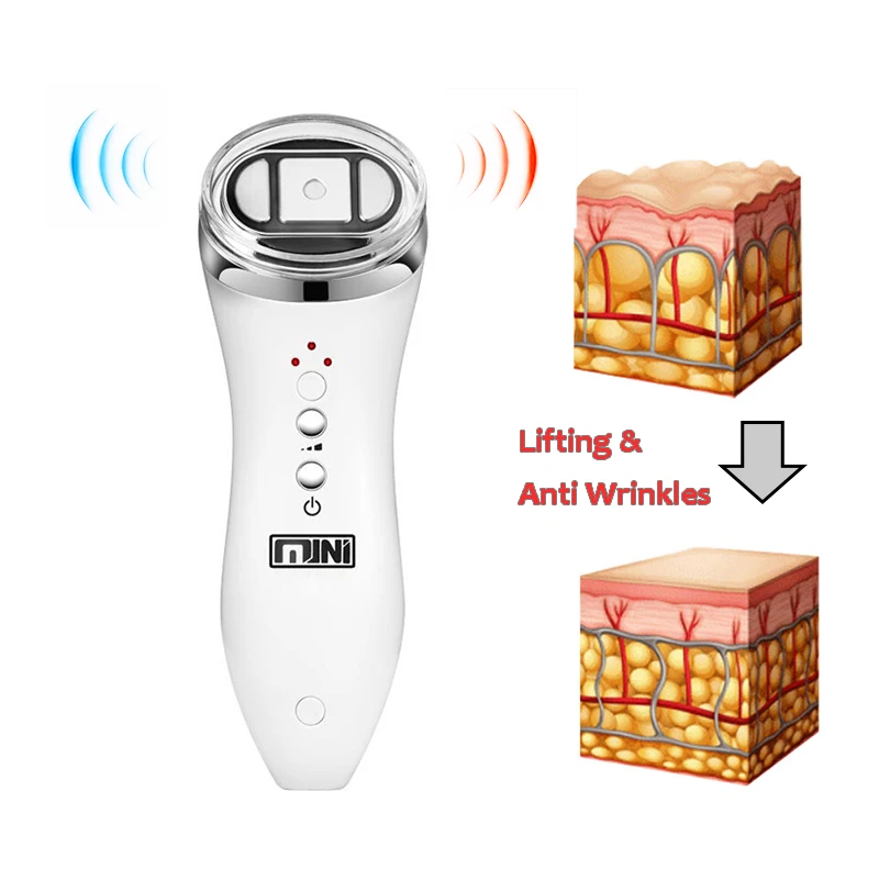 

Mini HIFU Skin Rejuvenation RF Ultrasonic Tightening Lifting Therapy High Intensity Focused Ultrasound Facial Care Beauty Device