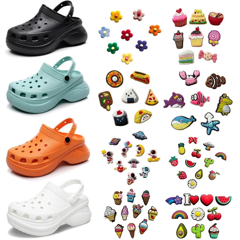 

Clogs Summer Shoes For Women Breathable 6cm High Heels EVA Lightweight Woman Sandals Size 36-41 Sandalias De Las Mujeres Clog