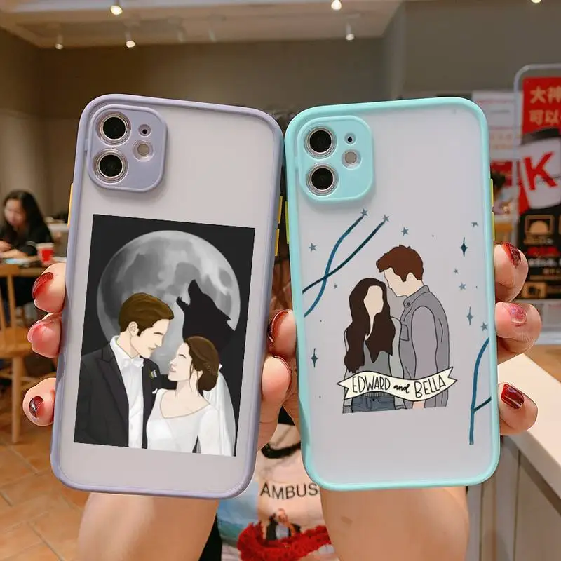 

The Vampire Diaries Phone Case For iPhone 13 12 11 Mini Pro XR XS Max 7 8 Plus X Matte transparent Gray Back Cover