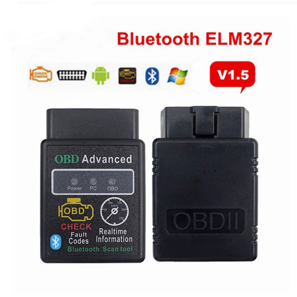 Диагностический сканер HH OBD ELM327 V2.1 инструмент для диагностики двигателя