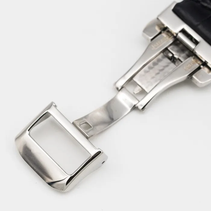 20/21/22mm Leather Strap Stainless Steel Push-Button Hiden Clasp for JAEGER-LeCoultre Master Series Watch Band+ Tool