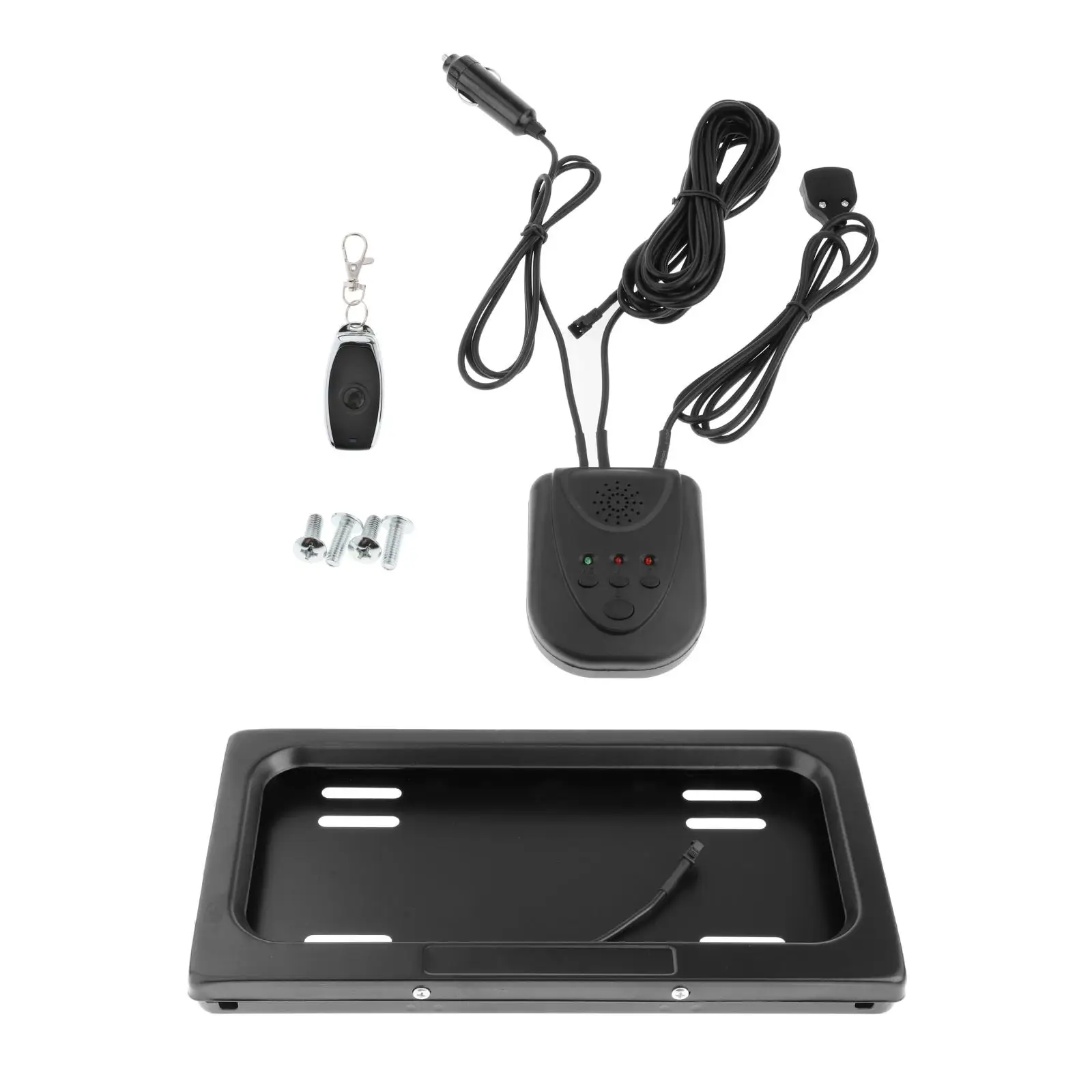 

1 Set Hide-Away Shutter Cover Up, Electric License Plate Frame, Bracket Holder